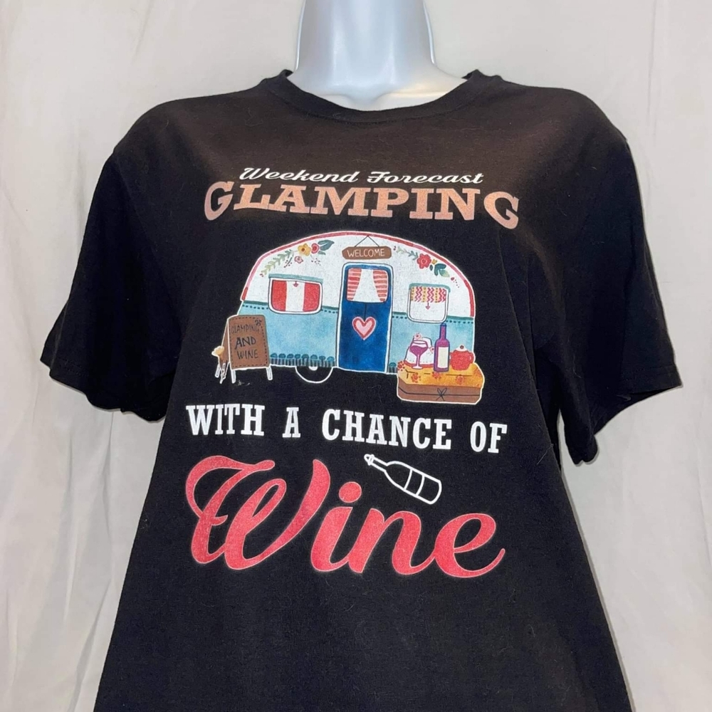 Glamping and Wine Tshirt